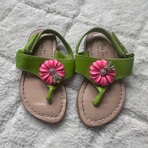 Miss Trish X Target | Green and Pink floral Sandals | Size 5